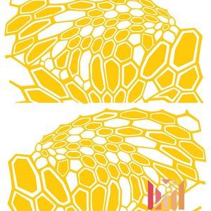 High Heat Duracoat Vinyl Stencil 10" x 12" - Kryptek 2 styling